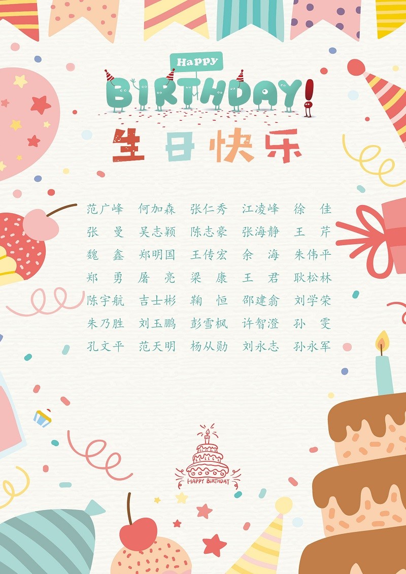 【生日祝福】恭祝11月生日的員工生日快樂(lè)！